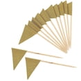 thumbnail image 4 of Golden Paper Food Flag Picks for Decor Creative Cake Flags and Party Toppers 12 Pieces, 4 of 4