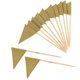 thumbnail image 4 of Golden Paper Food Flag Picks for Decor Creative Cake Flags and Party Toppers 12 Pieces, 4 of 4