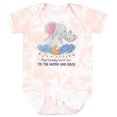 thumbnail image 3 of Inktastic My Daddy Loves Me to the Moon and Back Elephant Family Boys or Girls Baby Bodysuit, 3 of 5