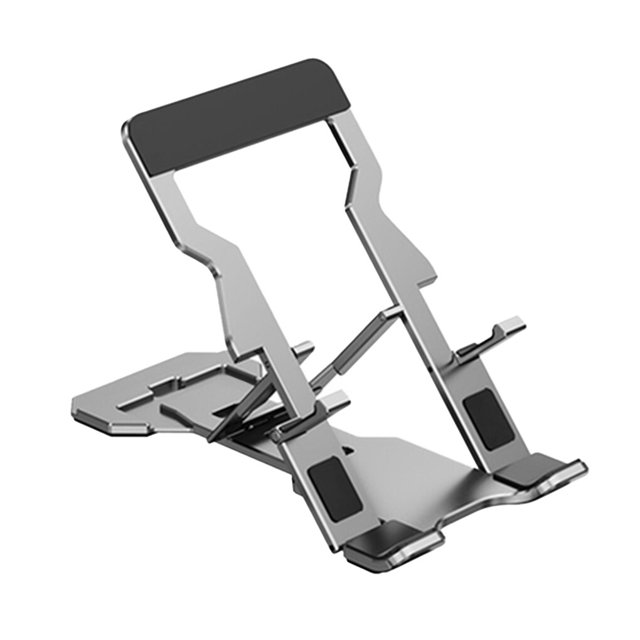 ZLight Support de Téléphone Pliant Support de Tablette de Bureau Portable Antidérapant Support de Téléphone Pliant Support de Téléphone Mobile Argent 1ensemble