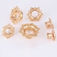 thumbnail image 1 of 1Pc Unisexe Lotus Fleur Bouchon d'Oreille Double Éruption Extenseur Piercing Bijoux, 1 of 8
