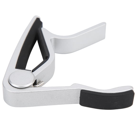 YAHHU Quick Change Aluminum Guitar Capo for Acoustic and Electric Guitars, Ukulele, Bass, Violin, Banjo, Premium Silver Finish, 3.07 x 3.15 x 1.89 inches