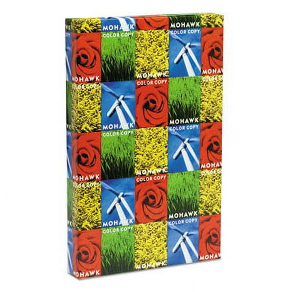 Mohawk 54302 Color Copy Recycled Paper, 94 Bright, 28 Lb Bond Weight, 11 X 17, Pc White, 500/ream