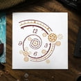 thumbnail image 5 of Spiral Clock Face Stencil for Painting 11.8x11.8 inch Large Clock Face Painting Stencil Reusable Gears Numbers Drawing Template Hollowed Clock Theme Stencil for Floor Wall Decoration, 5 of 9