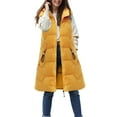 thumbnail image 4 of larppty Womens Puffer Vest Ladies Sleeveless Zip Up Outerwear Warm Puffer Lightweight Winter Jackets Coats 2025 (Yellow, XXL/XL), 4 of 4