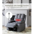 thumbnail image 4 of Recliner Chair with Massage and Heat, 360° Swivel Rocking Chair with Side Pockets, Cup Holders & USB Port, 4 of 6
