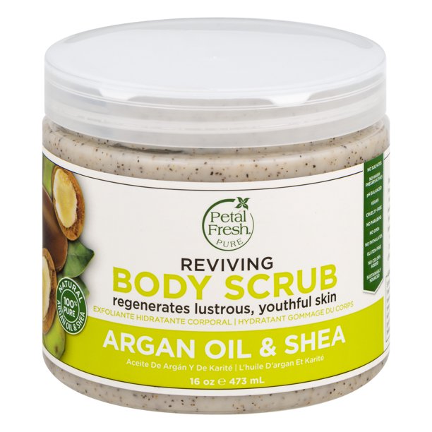 Petal Fresh Pure Argan Oil & Shea Reviving Body Scrub, 16 oz Walmart