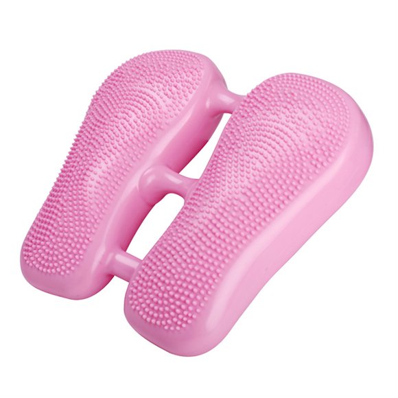 Thinsony Portable Double Sided Inflatable Mini Stepper Leg Exerciser with Inflator Body Shaping Stovepipe Machine Home Pink