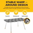 thumbnail image 4 of Black White Geometric Table Cloths for 8 Foot Rectangle Tables, Modern Abstract Art Patio Waterproof Elastic Fitted Tablecloths, Washable Rectangular Table Cover for Camping, 4 of 8