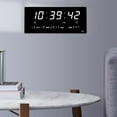 thumbnail image 3 of Reloj de pared LED eléctrico Colco Reloj despertador USB Temperatura Blanco, 3 of 8