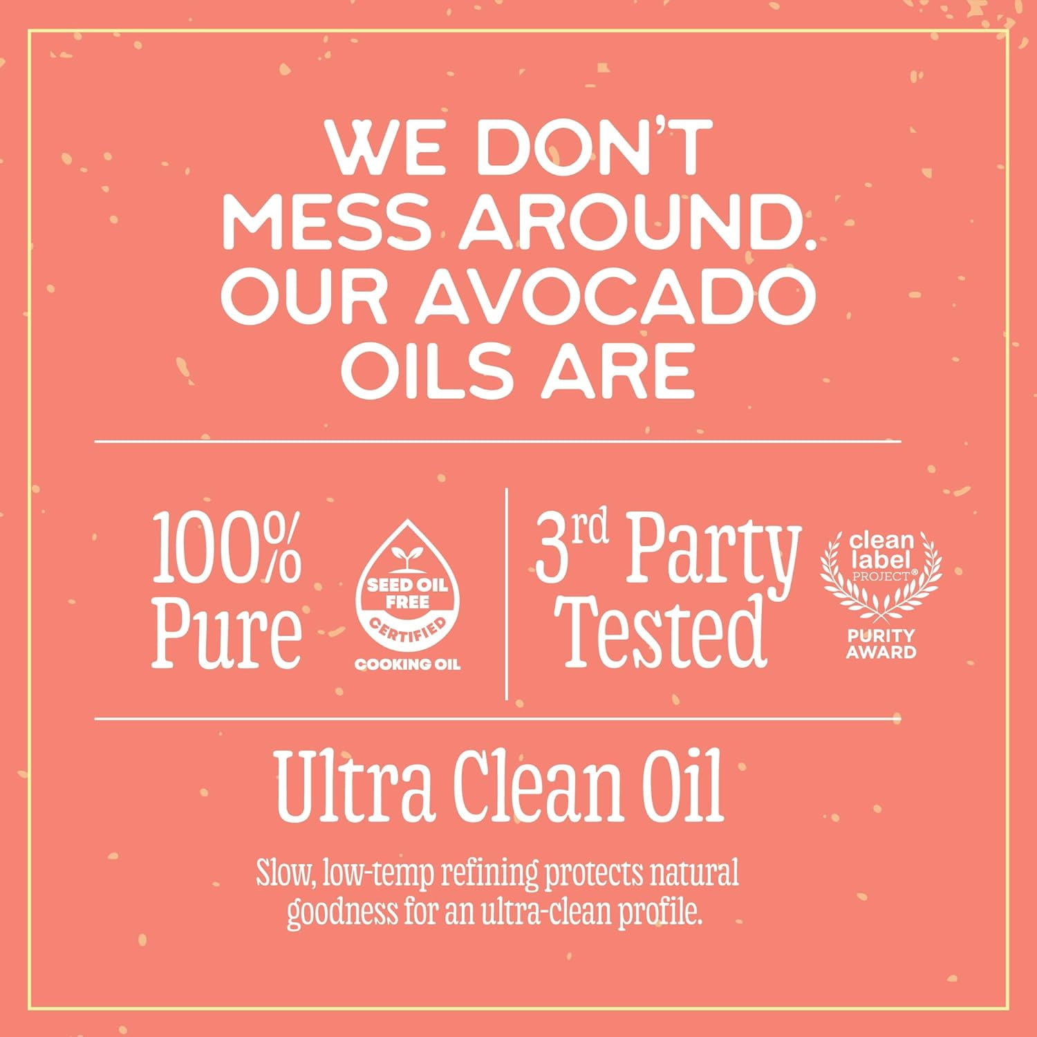 Marianne’s Classic Avocado Oil: 100% Pure Avocado Cooking Oil for Frying, Sautéing & Baking, Neutral Flavor, High-Heat Performance Up to 500°F, Clean Label Project Purity Award, Easy-Pour Bottle