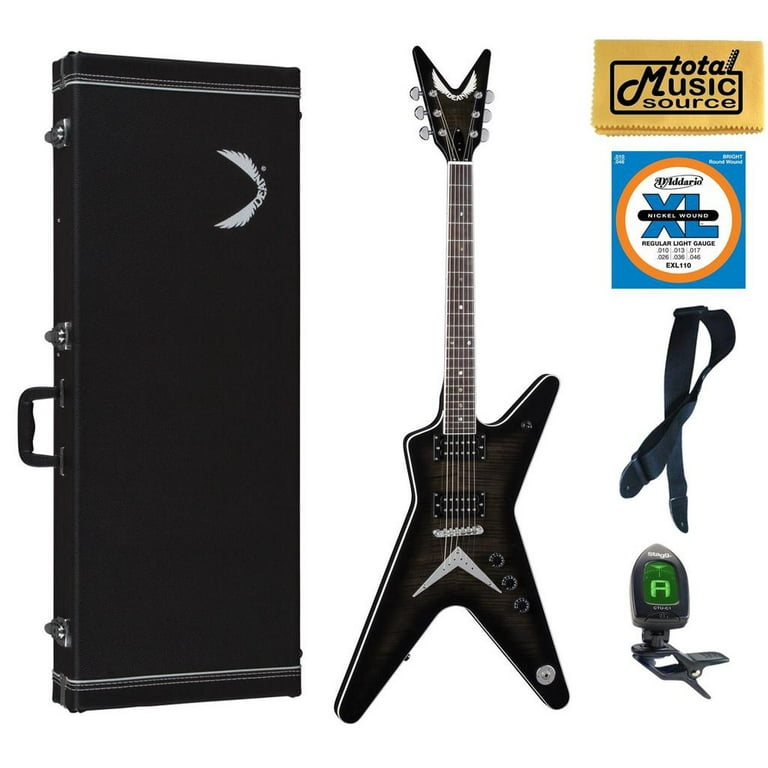 Dean 79 series v trans black discount solid body electric guitar