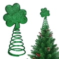 thumbnail image 3 of St. Patrick Day Mini Tree Topper, Ngxiha 6 Inch Miniature Irish Shamrock Miniature Christmas Tree Topper, Irish Green Decoration for Holiday Party Decor Fancy, 3 of 9