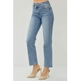 thumbnail image 4 of Risen Jeans - High Rise Crossover Straight Leg Jeans in Vintage Indigo (28" Inseam) - RDP5333, 4 of 8