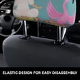 thumbnail image 3 of Uemuo Animal Meditation Printed 2 PCS Car All-Inclusive Headrest Cover, Headrest Protector, Soft Elastic Breathable Seat Headrest Anti-Dirty Cover Headrest Cover Protector, 3 of 6