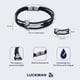 thumbnail image 5 of Pulsera Hombre con Hacha LUCKMAN, Piel Vegana y Acero Inoxidable, Modelo Xavi negro UNITALLA, 5 of 6