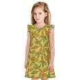 thumbnail image 1 of Balery Corn Camisón de princesa para niñas, pijama de algodón con mangas abullonadas, suave y bonito.-Large, 1 of 6