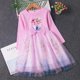 thumbnail image 1 of Disney Girl Frozen Anna Elsa Kids Princess Lentejuelas Vestidos Niño Cosplay Lentejuelas Ropa Adolescente Vestido de cumpleaños Fiesta Vestidos9-10Y Tag-150 Gao Jinjia LED, 1 of 2