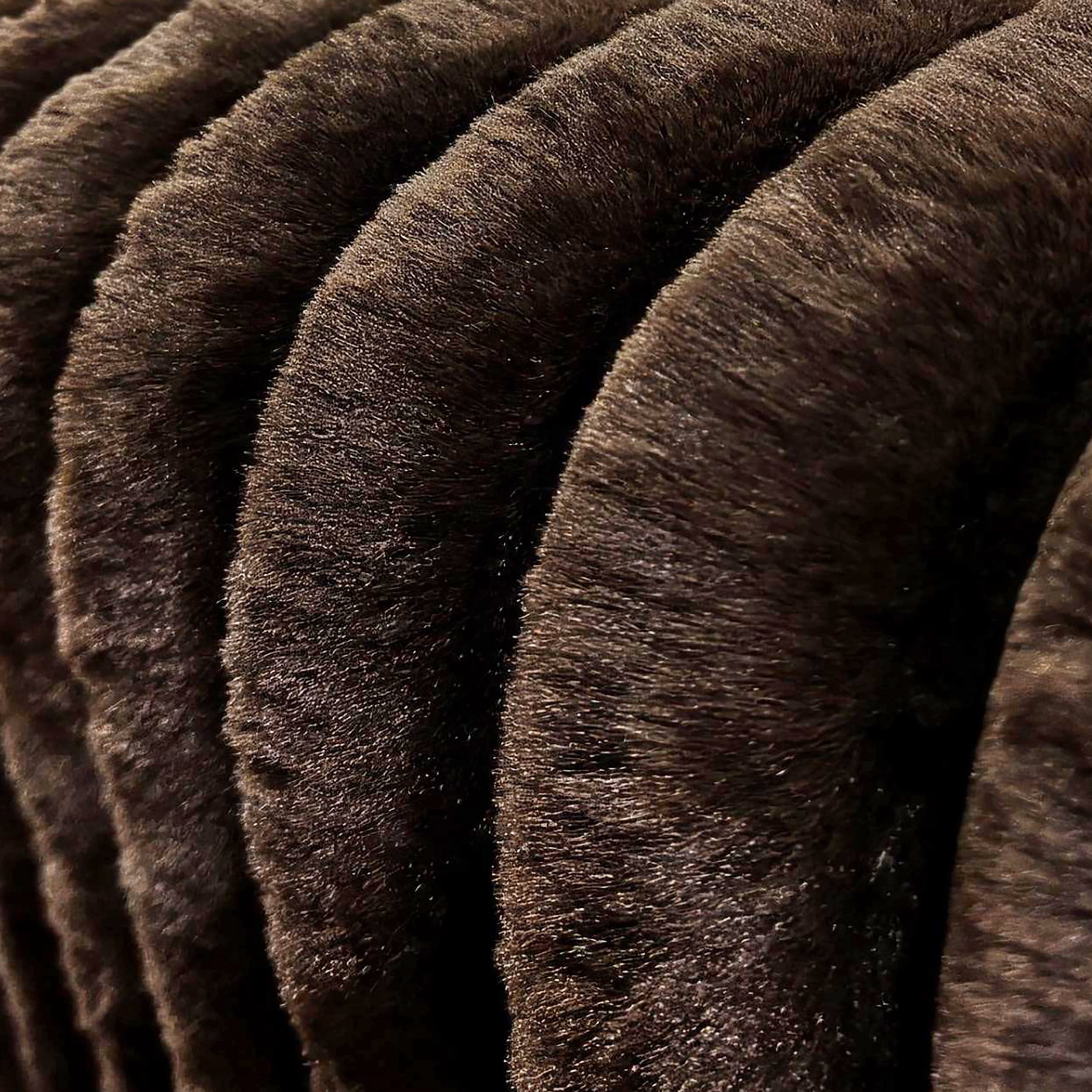 Roundhill Furniture Solenne Oversized Ottoman with Jumbo Corduroy Upholstery, Chocolate