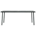 thumbnail image 2 of vidaXL 7 Piece Garden Dining Set Steel Dark Grey, 2 of 5