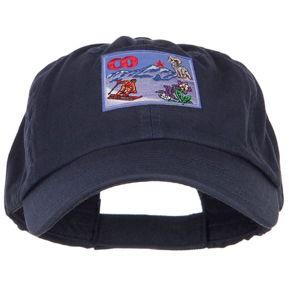 USA State Colorado Patched Low Profile Cap - Navy OSFM