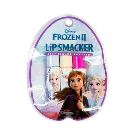 Lip Smacker Frozen II Moisturizing Natural Lip Balm Trio, Multi-Color, 3 Pack