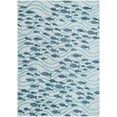 thumbnail image 2 of Unique Loom Outdoor Coastal Collection Area Rug - Shoal (7' 1" x 10' Rectangle Blue/Navy Blue), 2 of 6