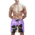 thumbnail image 6 of Gorillaz Men's Swim Trunks Board Shorts Drawstring Elastic Waist Quick Dry Swimsuits Beach Shorts with Pockets XL, 6 of 8