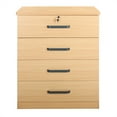 thumbnail image 2 of Better Home Products Liz Super Jumbo 4 Drawer Storage Chest Dresser Beech Maple, 2 of 8