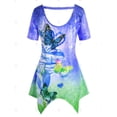 thumbnail image 3 of Talla grande Mariposa Ombre Impresión HANKY HEM TUNIC TUNE Rosegal Camisetas tallas grandes, 3 of 5