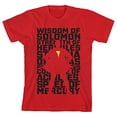 thumbnail image 4 of Shazam! Captain Marvel Youth Red Graphic Tee-Large, 4 of 7