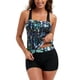 thumbnail image 4 of Traje de baño de dos piezas dividido con estampado sexy con tirantes casuales para mujer Traje de baño de playa Traje de baño Fridja  nalpqowj50740, 4 of 9