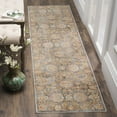 thumbnail image 2 of SAFAVIEH Vintage Persian Maggie Distressed Polyester Area Rug, Light Brown/Multi, 5' x 7'6", 2 of 6