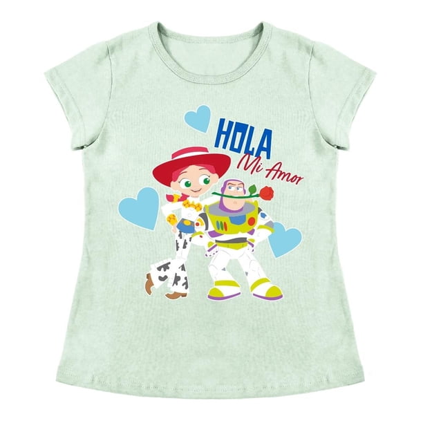 Playera Para Niña Disney Toy Story Cuello Redondo Manga Corta Talla 10 Verde