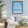 thumbnail image 2 of Stupell Industries Summer Breeze Over Beach Black Framed Floater Canvas Wall Art design by S.H. Kahn, 31 x 25, 2 of 9