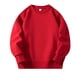 thumbnail image 1 of Gibobby Sudaderas para niños pequeños, playera de algodónBebé Niños Manga Larga Color Sólido Sin Capucha Sudaderas Top Niños Unisex Abrigo Blusa(Rojo, 2-3 Años), 1 of 4