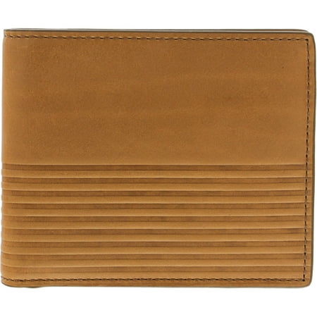 Fossil - Fossil Men&#39;s Large Ford Rfid Coin Pocket Bifold Leather Wallet - Saddle - 0