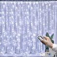 thumbnail image 4 of Guirnalda de cortina LED de 3M, luces de hadas, festón con control remoto, guirnalda de Año Nuevo, decoración de Navidad, fiesta, decoración de boda, 4 of 4