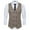 Khaki, variant on Mens Suit Vest Qiggri Men's Casual Business Vests Lightweight Waistcoat Slim Fit Suit Vest Work Vest For Men