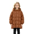 thumbnail image 2 of Xdegoge Girls Long Puffer Coat Hooded Quilted Thick Winter Warm Jacket with Buttons and Pockets for Kids Outdoor Snow Heavyweight Outerwear, 2 of 6