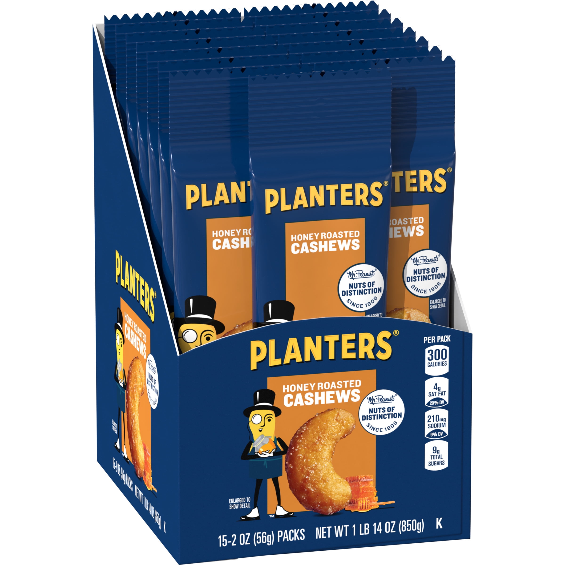 PLANTERS® A1 Sauce Flavored Roasted Deluxe Mixed Nuts 2.25 oz packet -  PLANTERS® Brand