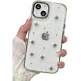 thumbnail image 6 of Bling Glitter 3D Bow Stars Clear Phone Case Compatible with iPhone Case (Bow,iPhone 15 Plus), 6 of 6
