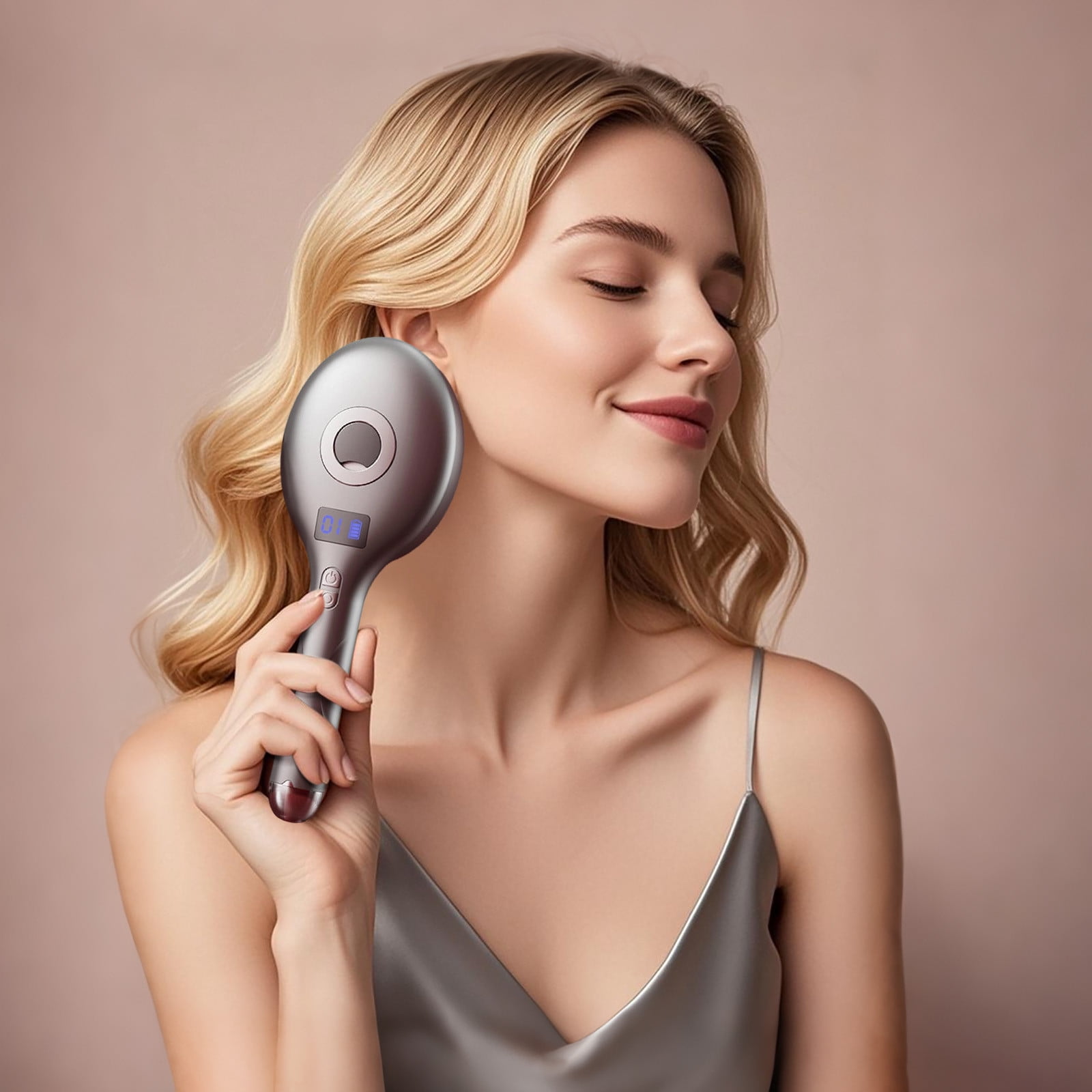 2 In 1 Styling Brush For Wet And Dry Hair With Smooth Glide Technology Enhances Shine Reduces Frizz For Perfectly Sleek Results