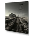 thumbnail image 2 of Designart "Horizon With Black And White Power Lines" Power Lines Wall Decor, 2 of 7