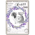 thumbnail image 1 of Carteles de metal vintage con diseño de conejo de Pascua y lavanda, decoración primaveral, 12 x 8 pulgadas, 1 of 5