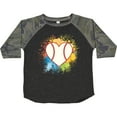 thumbnail image 3 of Inktastic Baseball Sports Heart Girls Toddler T-Shirt, 3 of 5