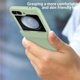 thumbnail image 6 of Deck for Samsung Galaxy Z Flip 6 Case with Hinge Protection, Z Flip 6 Case with Outer Screen Protection, HD Clearly Full body Shockproof Case for Samsung Galaxy z flip 6 (2024),Lightgreen, 6 of 7