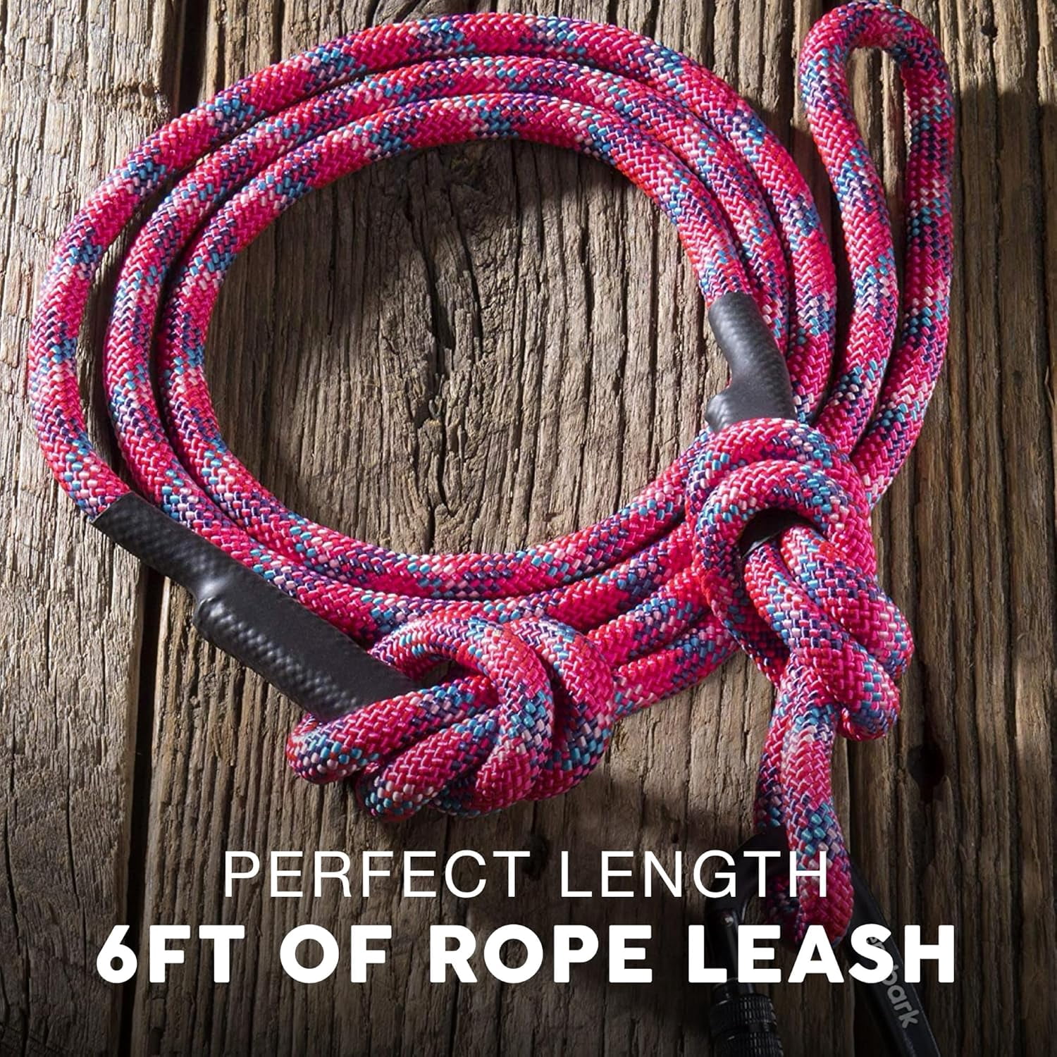 Embark Adventure Pro Leash with Mountain Climbing Rope and Carabiner. Unmatched Strength & Durability, 6ft, Colourful, and Sturdy Nylon Dog leashe for Small, Medium, Large Breed Dogs