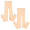 thumbnail image 1 of WEUVEB 2Pares Medias Panty Ballet Textura Suave Y Elástica Color Rosa Para Entrenamiento De Danza, 1 of 6