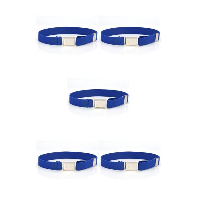 sweethay Cinturones Hebilla magnética Elástico Estiramiento Ropa Accesorios Suministros de armario con tejido fino para niños Niñas azul Type2 NO2